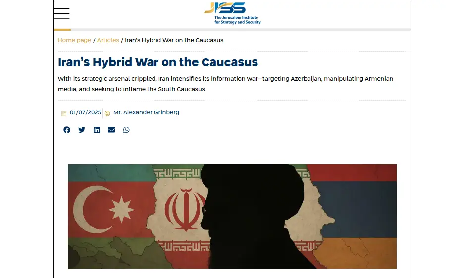 Armenian Statements Mirror Iranian Propaganda in Info War on Azerbaijan