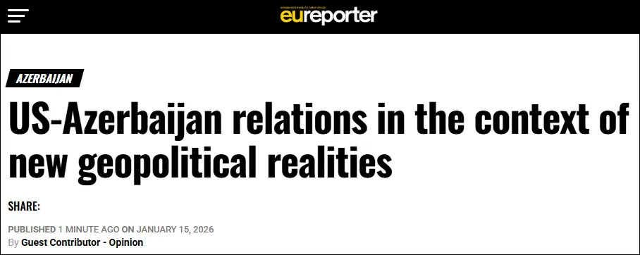 EU Reporter: Azerbaijan’s partnership with Israel aligns with U.S. regional interests