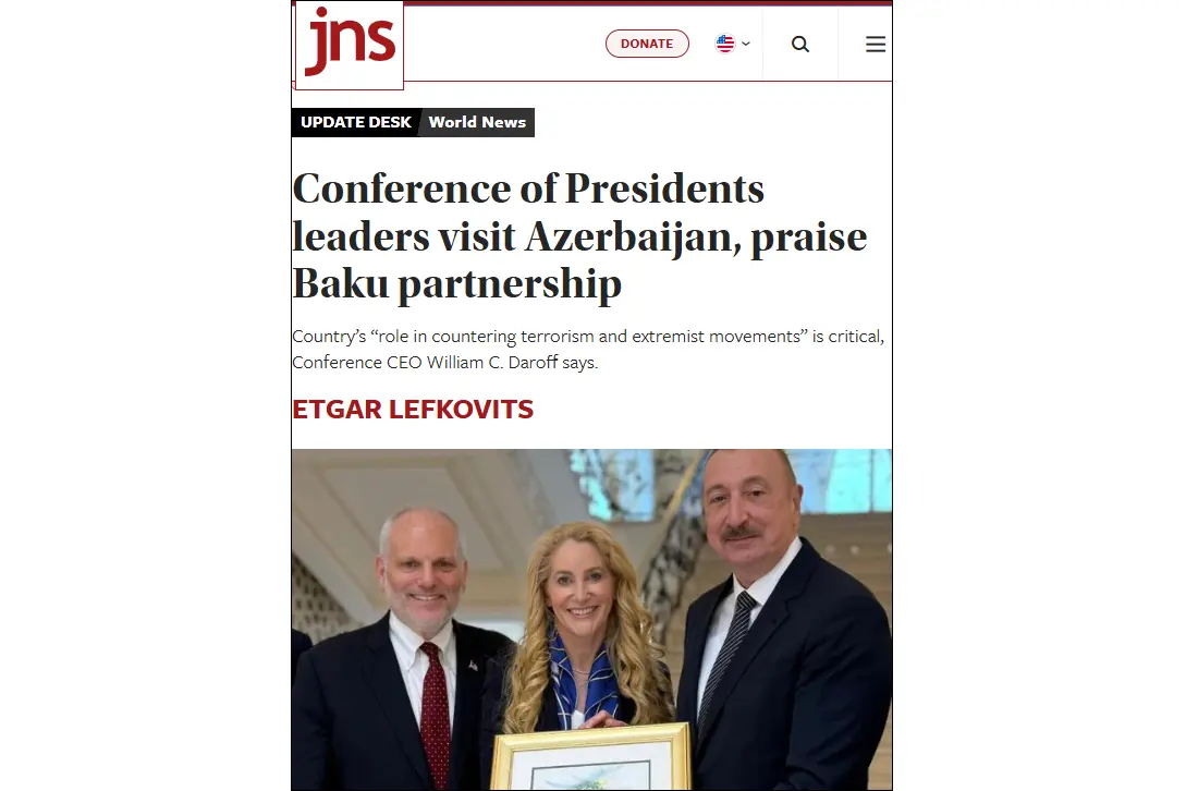 Chair of U.S. Jewish leaders’ delegation: Our partnership with Azerbaijan has strengthened over decades