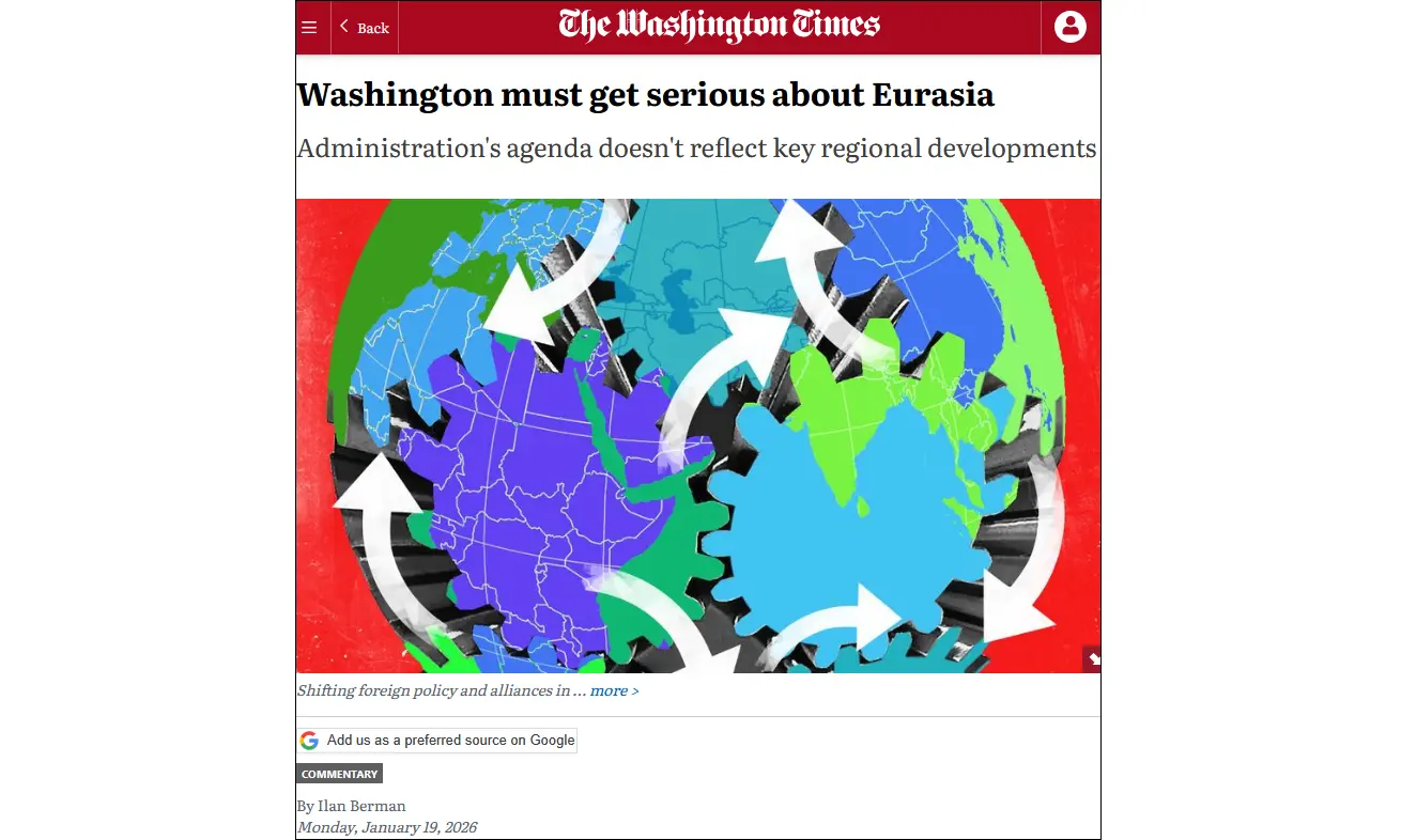 The Washington Times: Azerbaijan’s close ties to Israel make it a natural partner for U.S. regional initiatives