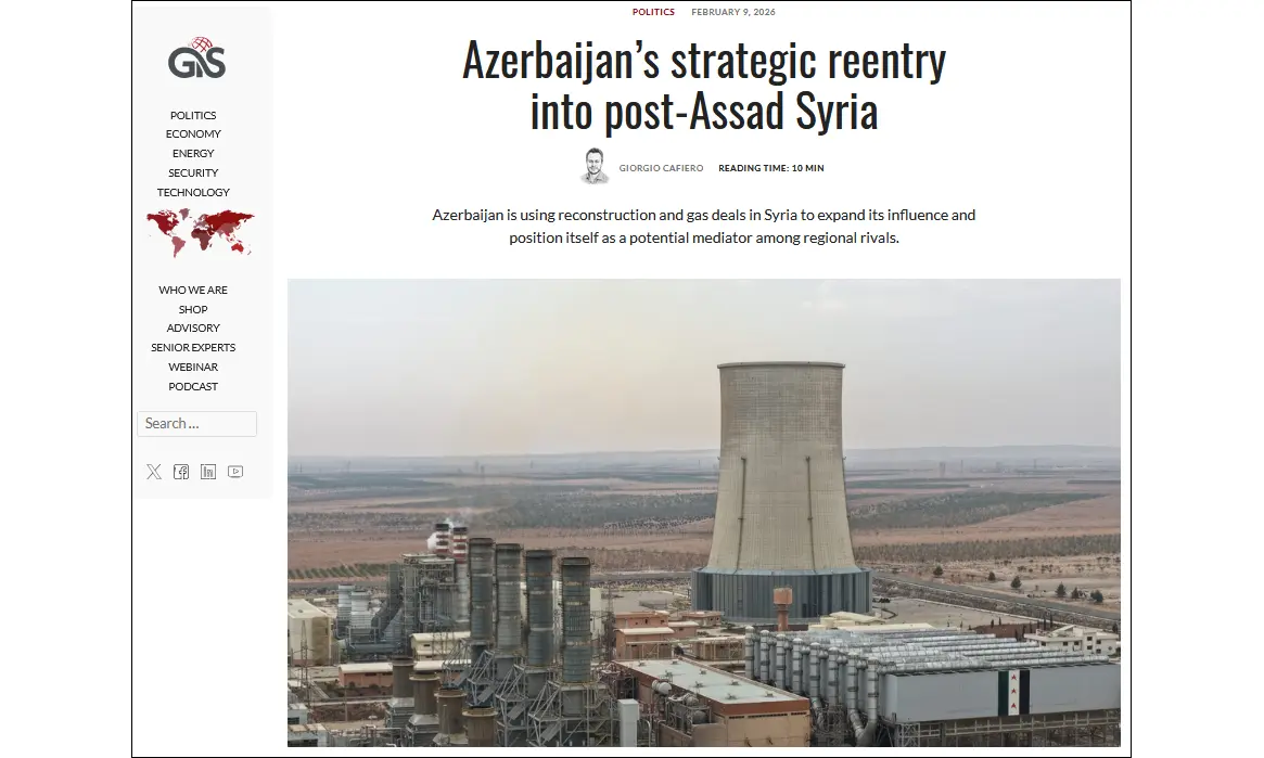 Geopolitical Intelligence Services: Azerbaijan positions itself as a possible bridge between Israel and Turkey