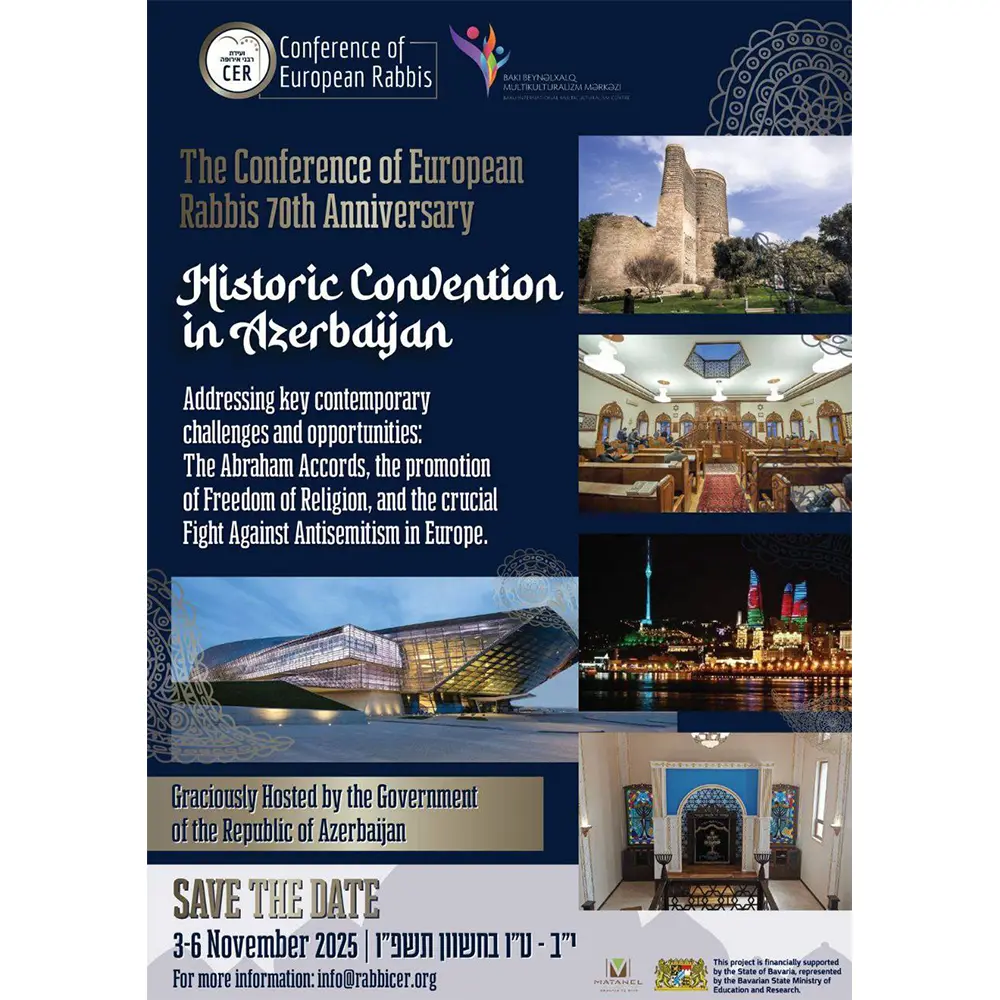 The Conference of European Rabbis to mark its 70th anniversary in Azerbaijan | AIA Global News