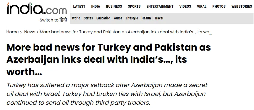 A new India–Israel–Azerbaijan triangle is forming | AIA Global News