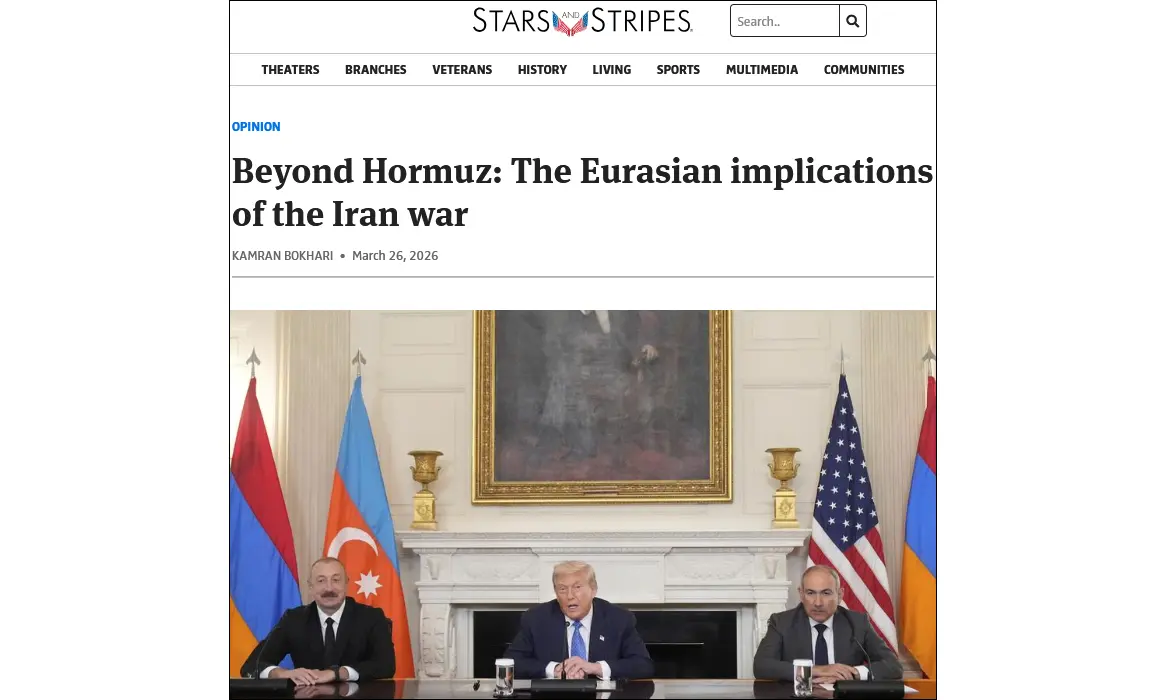 Stars and Stripes: U.S. should accelerate its strategic partnership efforts with Azerbaijan