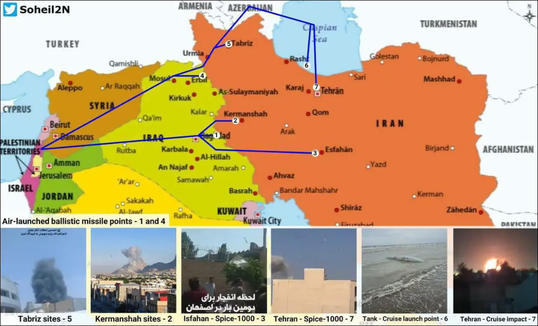 IRGC-Affiliated Channel Claims Tabriz Attacked from Azerbaijani Territory