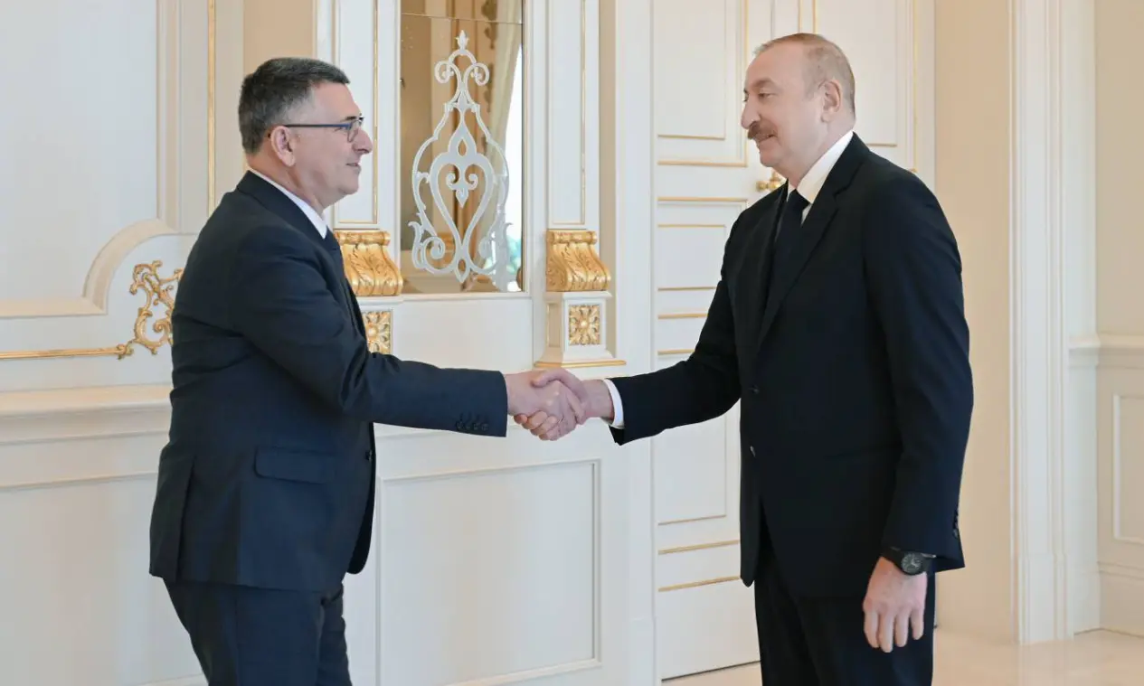 Azerbaijani president received Israeli foreign minister