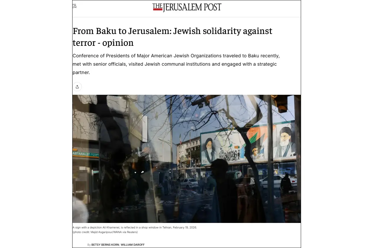 Senior American Jewish leaders: Azerbaijan remains an often-overlooked but essential ally