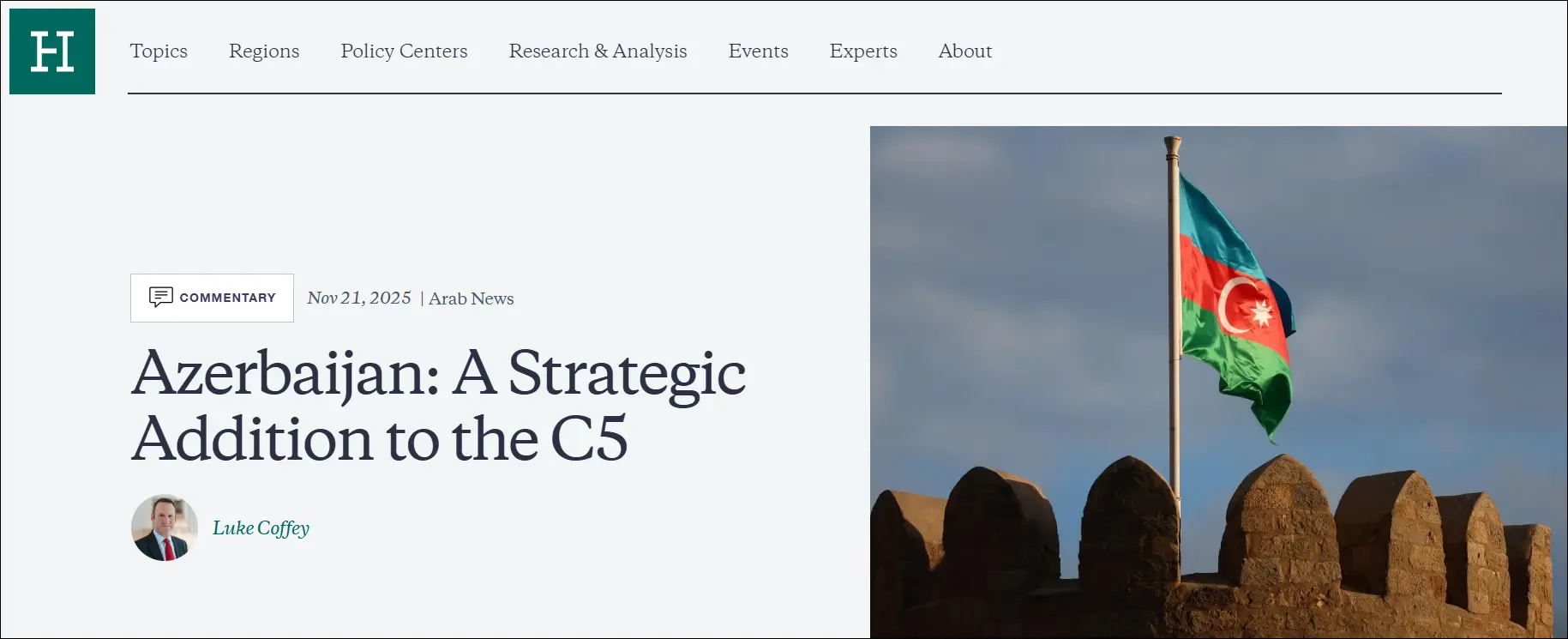 U.S. think tank: Azerbaijan is one of the primary gateways for Central Asia to reach global markets