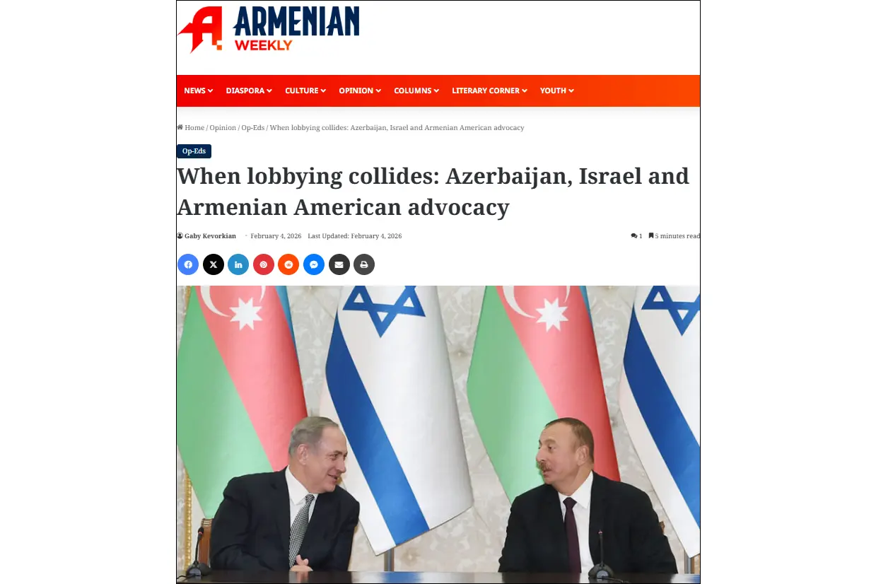 The Armenian Weekly: U.S. Jewish lobbying groups press to lift restrictions on aid to Azerbaijan