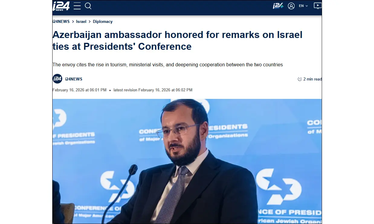 Azerbaijani ambassador to Israel: Abraham Accords are a step back from our level of cooperation