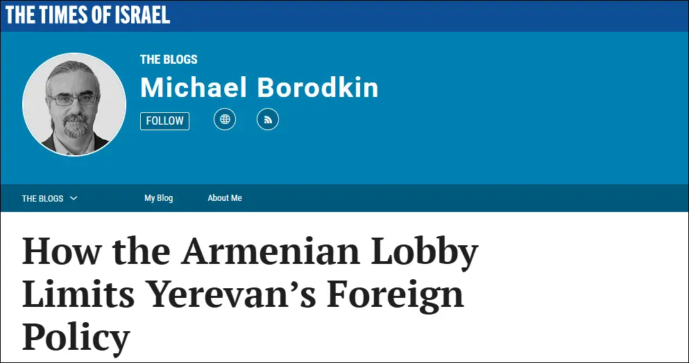Israeli analyst: Armenian lobby in the U.S. opposes the Trump Route