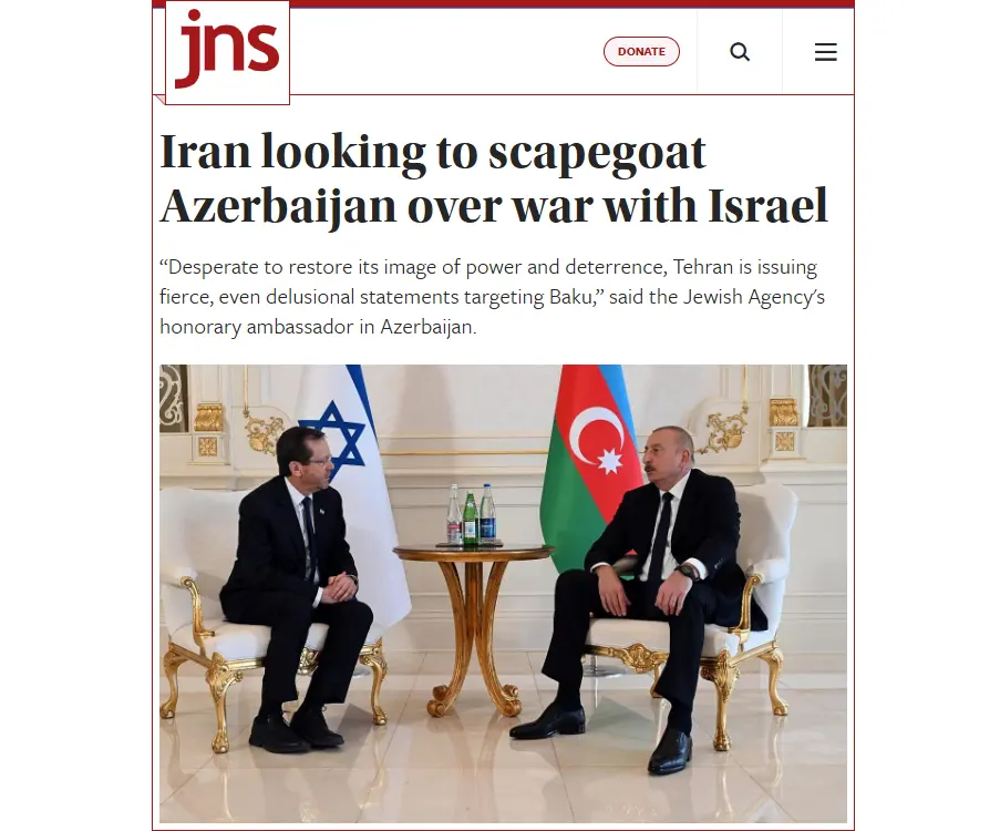 JNS: For Israel, ties with Azerbaijan are of strategic importance